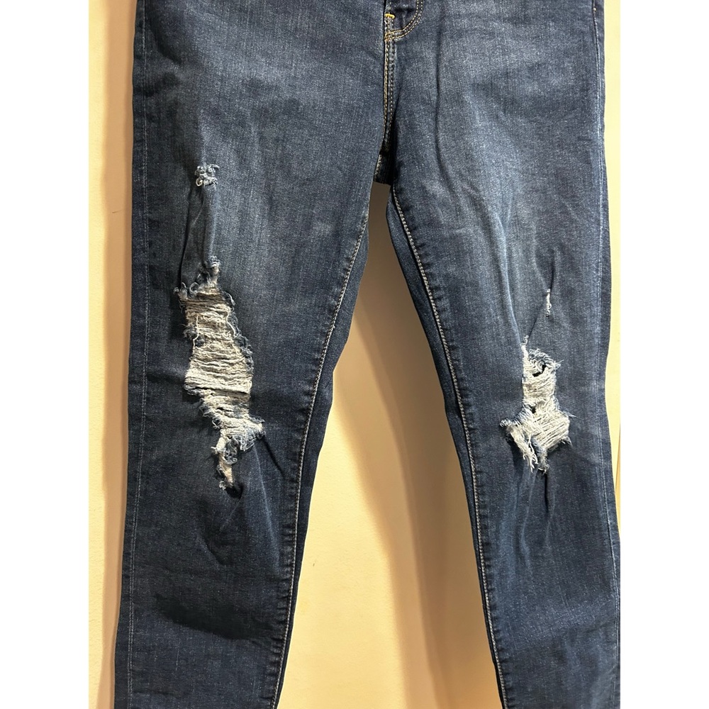 Skinny High Rise Distressed Jeans - Picture 3 of 5